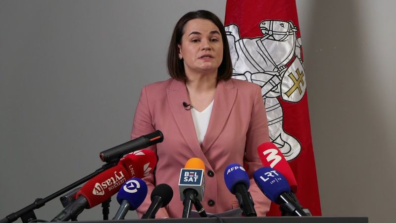 'Emotional' wife of freed Belarus opposition figure thanks Trump | AFP