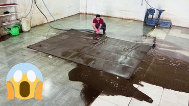 Tappeto persiano di 60 anni che non è stato lavato per più di mezzo secolo