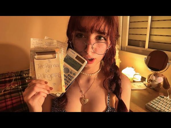 WILL YOU LET THE NERD WHISPER PYTHAGORAS TO YOU? ASMR ⋆｡°✩₊