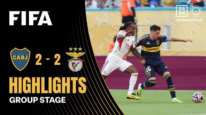 CA Boca Juniors vs SL Benfica Highlights | FIFA Club World Cup 2025