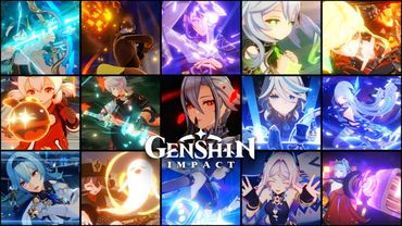 All 56 5 Star Character’s Bursts Animations in Release Order - Version 1.0 to 5.8 [Genshin Impact]