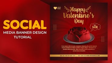 Valentine's Day Poster Design in Photoshop