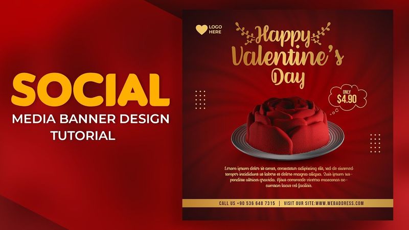 Valentine's Day Poster Design in Photoshop