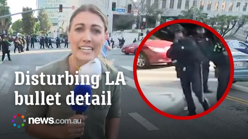 LA riots: Video of Australian reporter shot in Los Angeles shows sinister detail