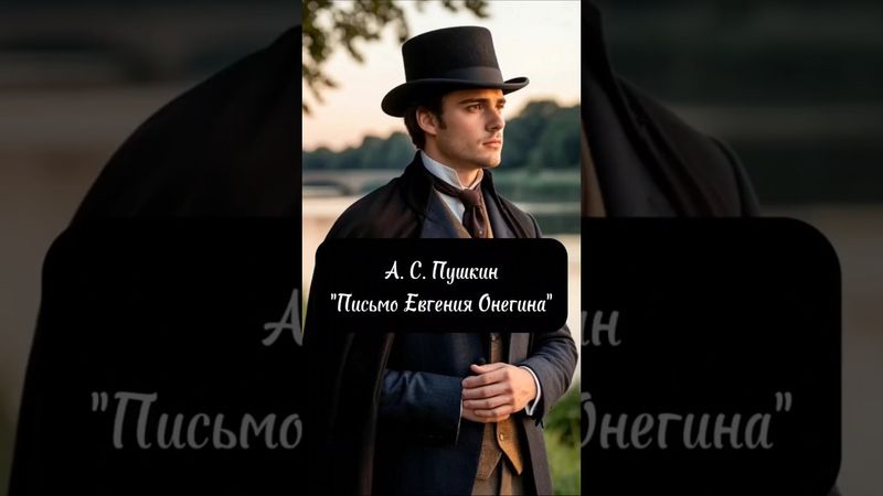 Музыкальный клип на отрывок из романа "Евгений Онегин" А. С. Пушкина. Письмо Евгения Онегина Татьяне