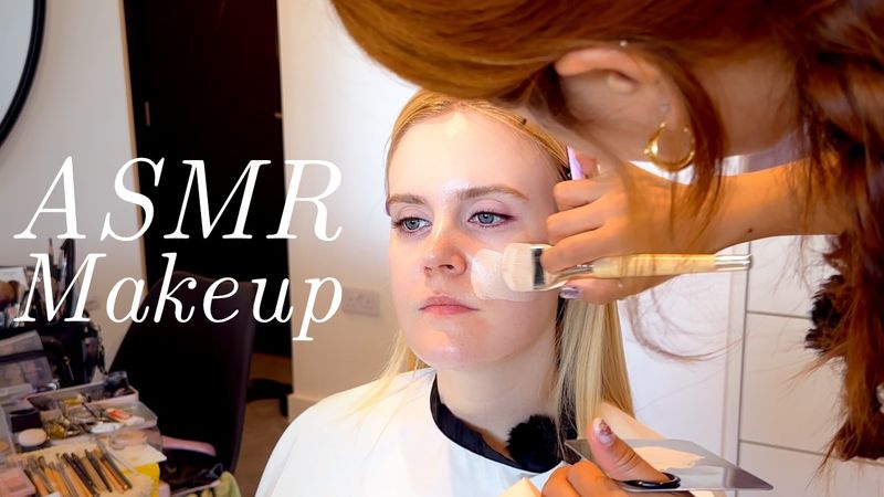 ASMR I got Korean Bridal Makeup (Unintentional ASMR)