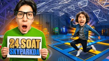BEKINIB, TUNNI yopiq Skyparkda O'TKAZDIK! 24 SOAT SKYPARK'da Qoldik! Aka uka & Baburello