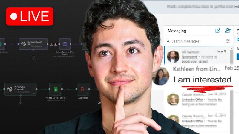 Build This Automated AI LinkedIn DM System in 1 Hour (N8N)