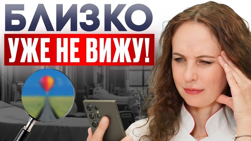 МЕЛКИЙ ШРИФТ вблизи УЖЕ не видно? Это может быть ПРЕСБИОПИЯ!