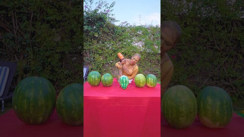 Pueden Adivinar Cuál Es La Sandía Falsa?