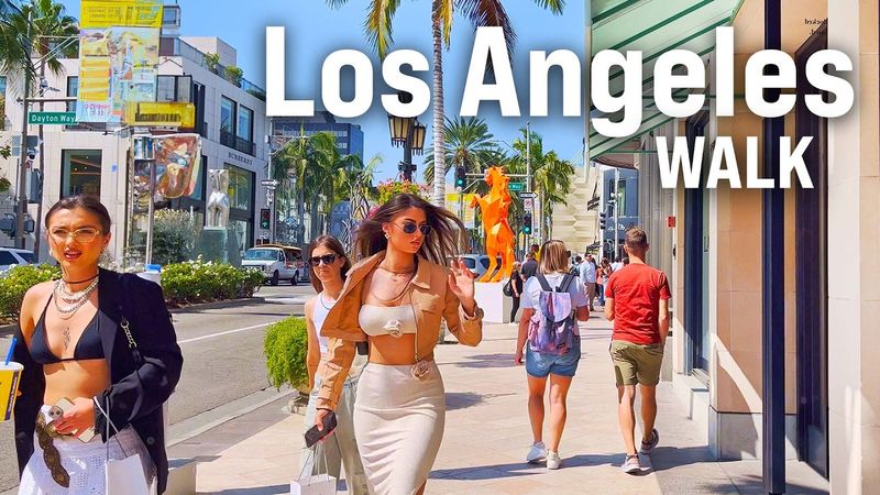 LOS ANGELES, California 4K Walking Tour | City Walk with Captions [4K/60fps]