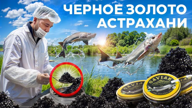 Как делают чёрную икру. Бизнес на черной икре. Разведение осетра