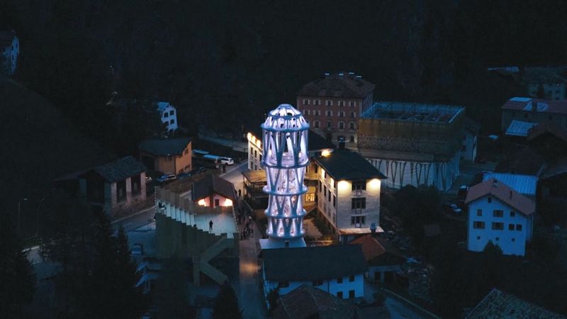 Почти 30-метровую башню, напечатанную на 3D-принтере, создали в Швейцарии