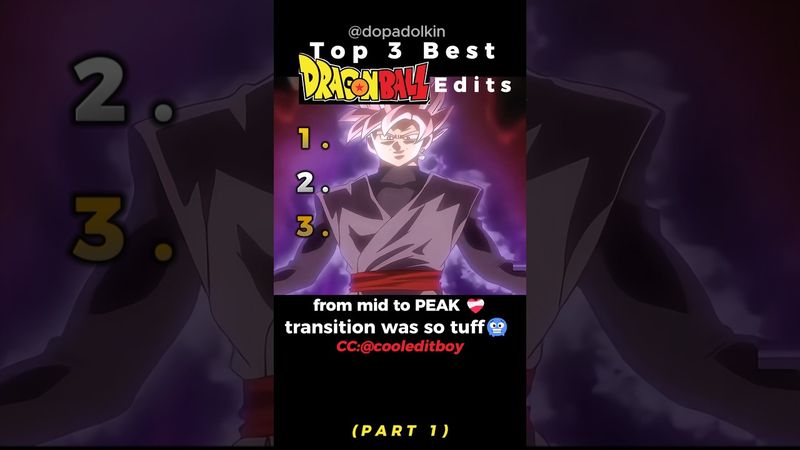 Ranking the Best Dragon Ball Edits PART 1