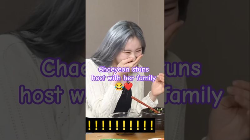 Chaeyeon stuns host with her family member 😂❤️#chaeyeon #chaeyeong #kpop #kdramareality #chaeryeong