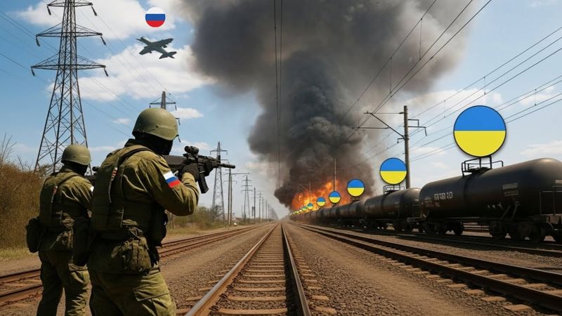 В ходе плановой операции российские войска перехватили украинский поезд