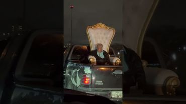 Man Sitting on Truck Bed Throne  || ViralHog