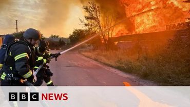 Ukraine suffers heaviest attack after Trump criticises Putin | BBC News