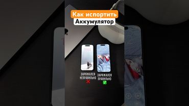 Почему важно правильно заряжать смартфон? #аккумулятор #iphone #зарядка