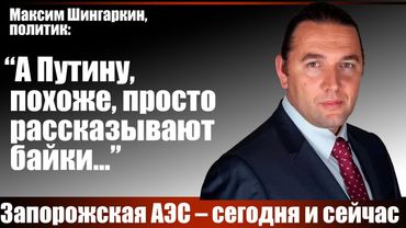 Максим Шингаркин: "А Путину, похоже, просто рассказывают байки..."