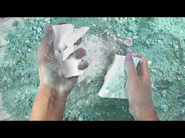 Pasted and fresh gym chalk blocks 