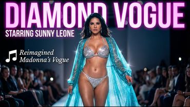 Diamond Vogue: Sunny Leone's Iconic Runway Walk (Madonna Reimagined) | 4K Music Video