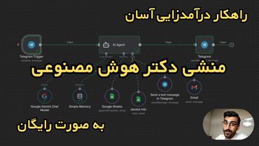 کسب درآمد با اتوماسیون! ساخت Agent نوبت‌دهی پزشکی با n8n و Gemini (قدم به قدم)