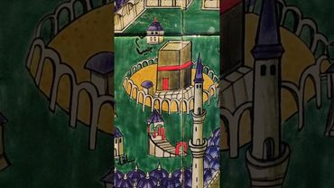 "Другая" Кааба в Мекке на старой керамике в Стамбуле