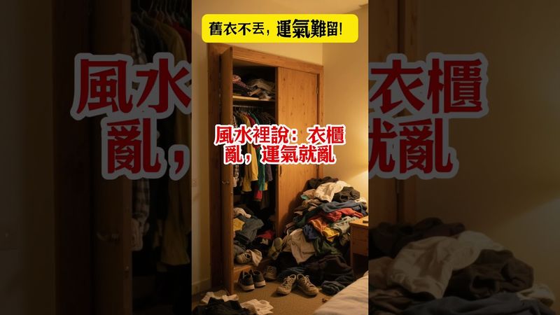 【風水開運術：舊衣服不丟，霉運不走】丟掉舊衣服，財運、人緣、健康全都順起來！