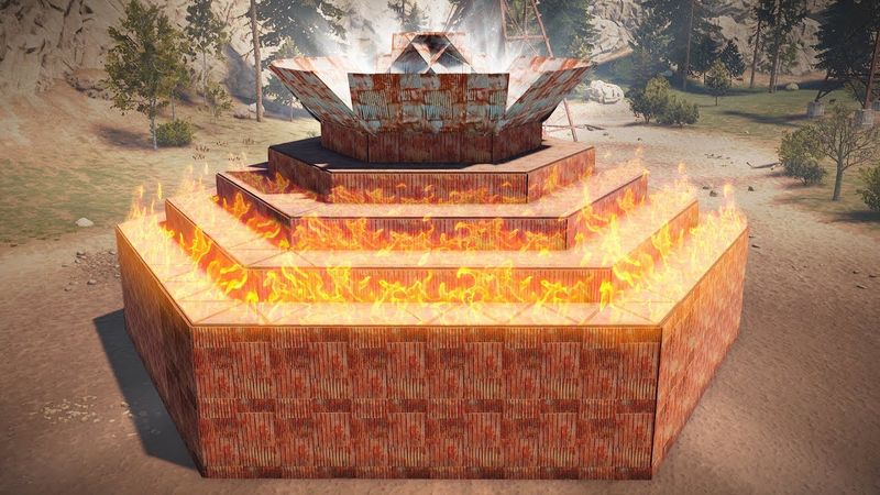 Рейд очень богатой пирамиды. Искатели секретных нычек в Rust/Раст