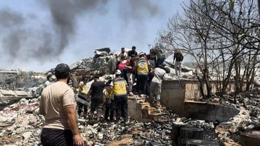 Aftermath following deadly blast in Syria's northwest | AFP