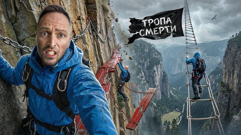 Восхождение На Самую Опасную Гору в Мире! Ужасные Испытания Страха в Китае