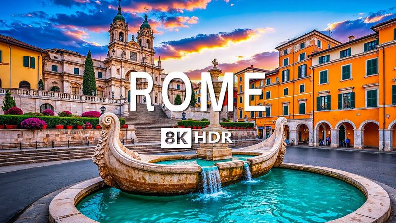 ROME, ITALY 🇮🇹 in 8K HDR 60 FPS Video by Drone