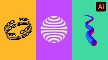 Learn How To Make 3 VECTOR GRAPHICS In Illustrator (HD 🔥)