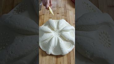 Unique dough street food making