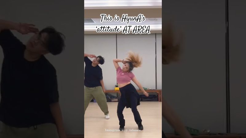 This is HyunA’s ‘attitude’ AT AREA #hyuna #attitude #challenge #choreography