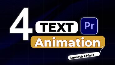 4 Easy Text Animations in Premiere Pro | Beginner Friendly Tutorial 2025