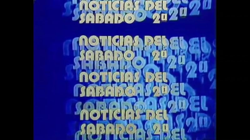 Cabecera Telediario 2 (Noticias del Sábado) TVE 1979