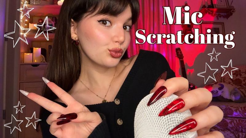 30 Minutes Of Mic Scratching ASMR (Bare, Foam, Fluffy) With Background Rain Sounds (NO TALKING ASMR)