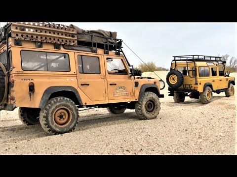 RC Car XtraSpeed Land Rover Defender D110 Camel Trophy Sand Off-Road Trail