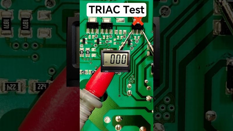 How to Test Triac with Multimeter in 5 Seconds | Quick Test Every Technician Must Know #shorts