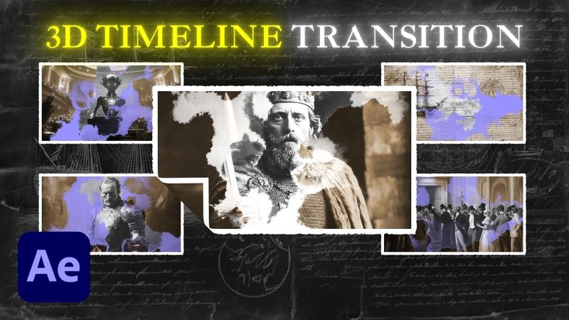 Transizione della timeline 3D (tutorial After Effects)