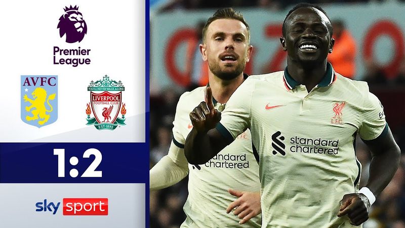 Mané rettet Reds Meisterchancen | Aston Villa - FC Liverpool 1:2 | Highlights - Premier League 21/22