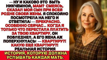 Сын насмехался: «Ну и каково быть бесполезной, мам?» — Но мой ответ поверг всех в тишину.