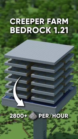 Minecraft Bedrock | Best Creeper Farm 🧨 | 1300+ Per/Hour      ▬▬▬▬▬▬▬...