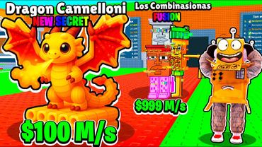 Dragon Cannelloni НОВЫЙ СЕКРЕТНЫЙ БРЕЙНТРОТ! ОБЪЕДИНЕНИЕ БРЕЙНРОТОВ в ROBLOX Steal a Brainrot