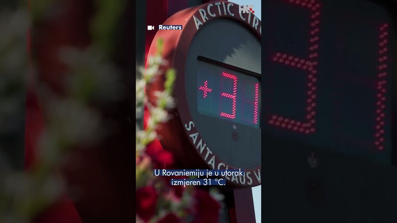 Toplinski val zahvatio je i selo Djeda Mraza