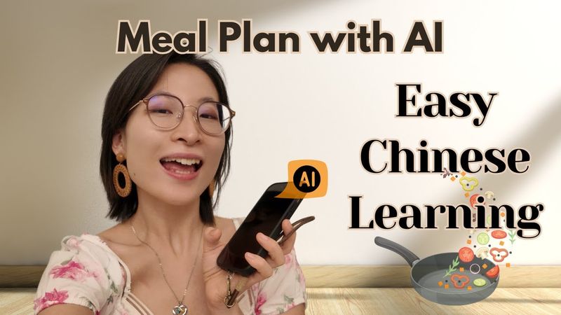 Learn practical Chinese while I create my cooking plan with AI ..｜Intermediate listening practice