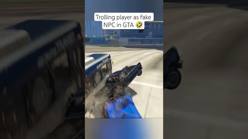 Trolling player as fake NPC in GTA 🤣 #gtaviral #gtaonline #gta5online #gta5 #gtacars #shorts