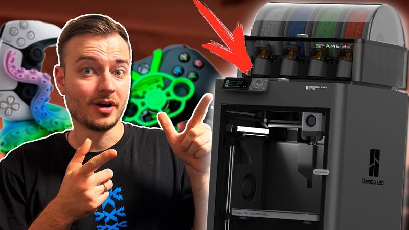 Купил 3D принтер для печати аксессуаров на Xbox и PlayStation - Bambu Lab P1S